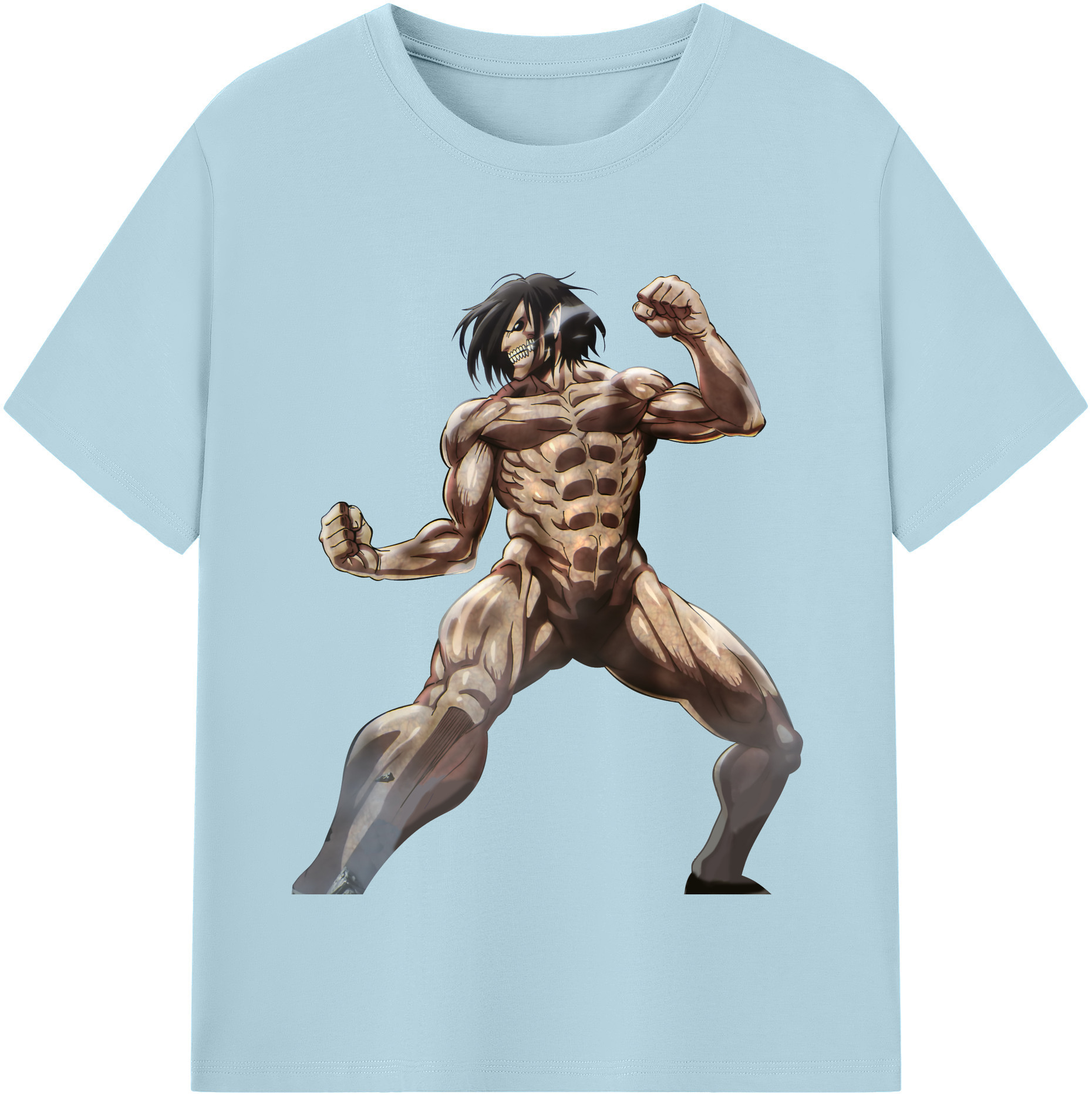 （画像用） 進撃の巨人 Attack on Titan 綿100％半袖Tシャツ（フロントプリント）
